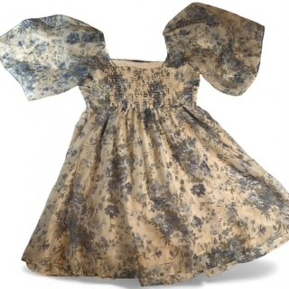 Abercrombie & Fitch Emerson Blue Floral Mini Dress - Sz Medium - NWT - Picture 7 of 7